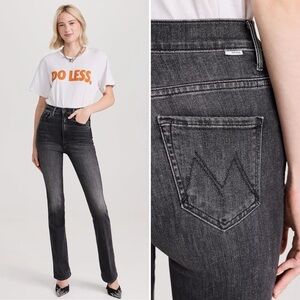 MOTHER Women's Boot Cut Jeans in Charcoal Gray
